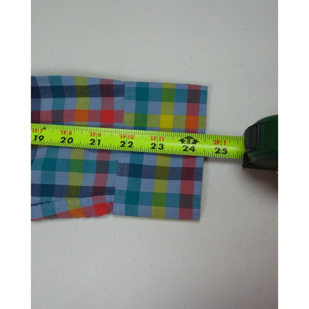Bonobos Mens S Slim Fit Summer Weight Poplin Plaid Button Down Shirt Multicolor - Picture 9 of 10